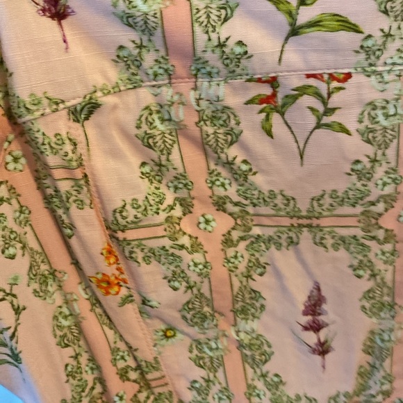 Agua Bendita Sundress Mini Dainty Floral Tile Pink with Flutter Strap - Picture 7 of 8